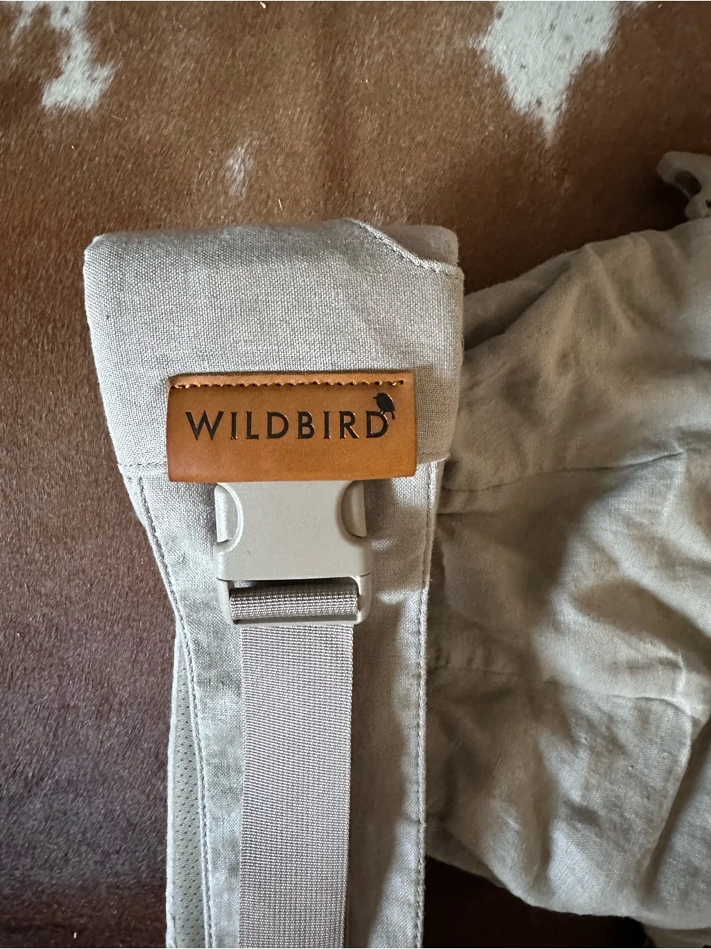 WildBird Beige Baby Front Carrier Soft Ergonomic Sling